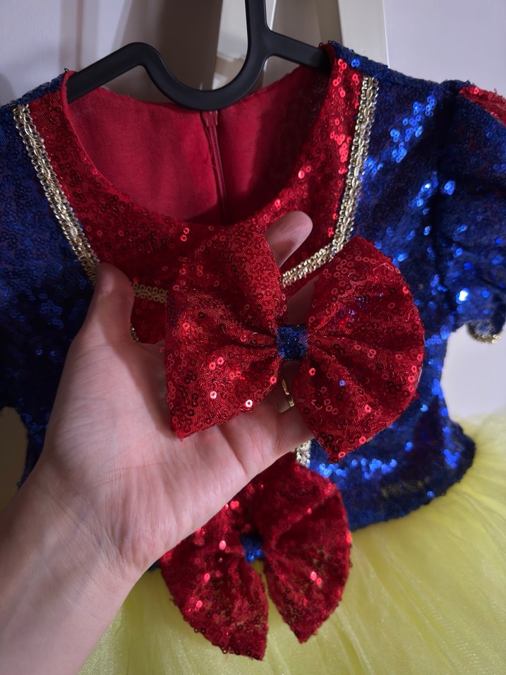 Çok Renkli Çocuk Kostümü, Nakışlı ve Fırfırlı - Görsel 4