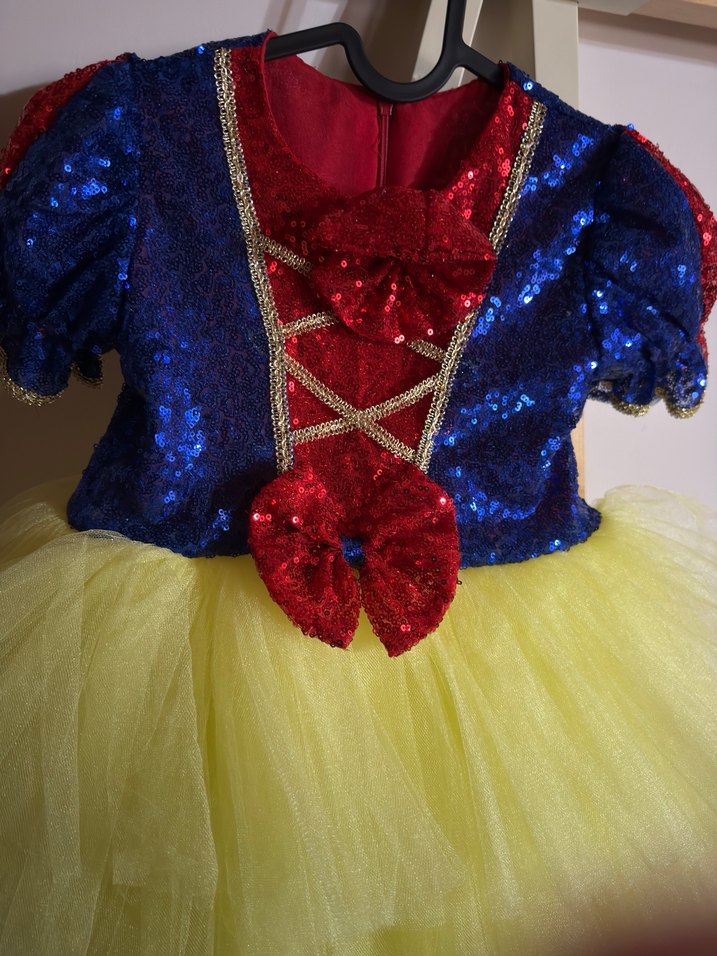 Çok Renkli Çocuk Kostümü, Nakışlı ve Fırfırlı - Görsel 3