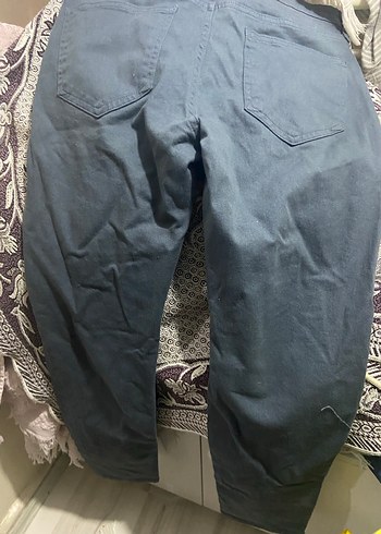 Gri Erkek Loose Fit Denim Pantolon