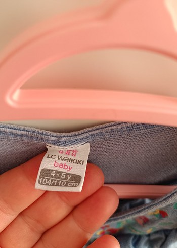 Nakışlı Fırfırlı Kız Çocuk Kot Yelek - Görsel 2