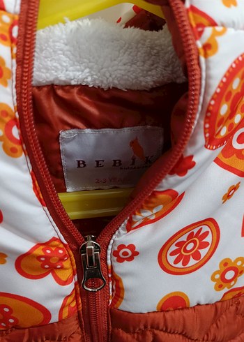 Kız Çocuk Renkli Fermuarlı Yelek - Görsel 3