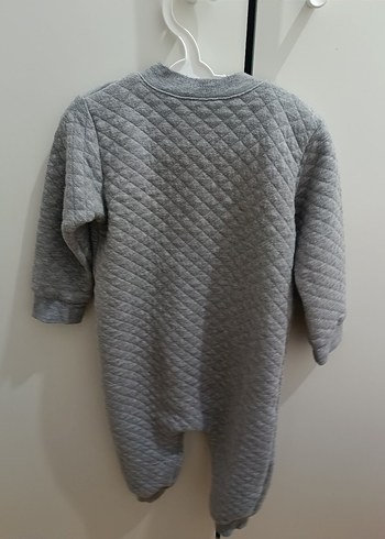 Gri Erkek Bebek Triko Tulum - Görsel 2