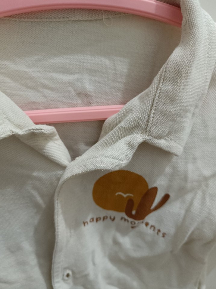 erkek Çocuk Beyaz Kısa Kollu Gömlek - Görsel 2