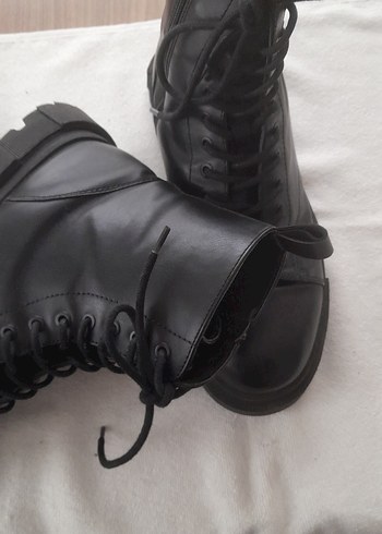 Siyah Deri Goth Stiletto Topuklu Botlar - Görsel 3