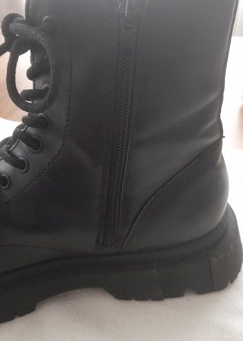 Siyah Deri Goth Stiletto Topuklu Botlar - Görsel 7