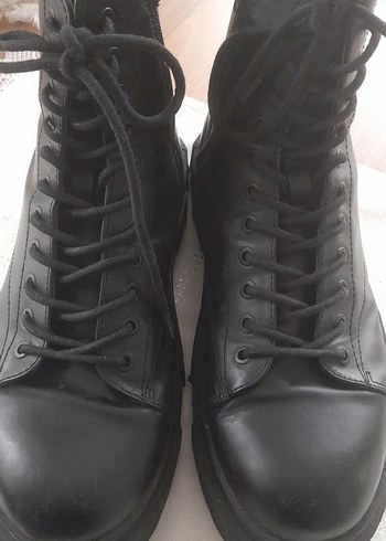 Siyah Deri Goth Stiletto Topuklu Botlar - Görsel 9