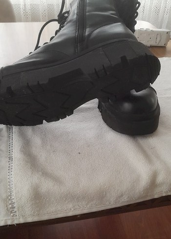 Siyah Deri Goth Stiletto Topuklu Botlar - Görsel 2