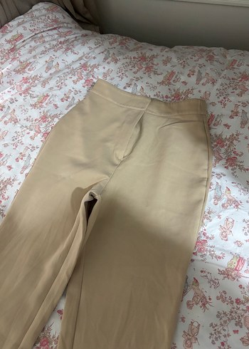 32 Beden camel Renk Bej Kadın Kumaş Pantolon