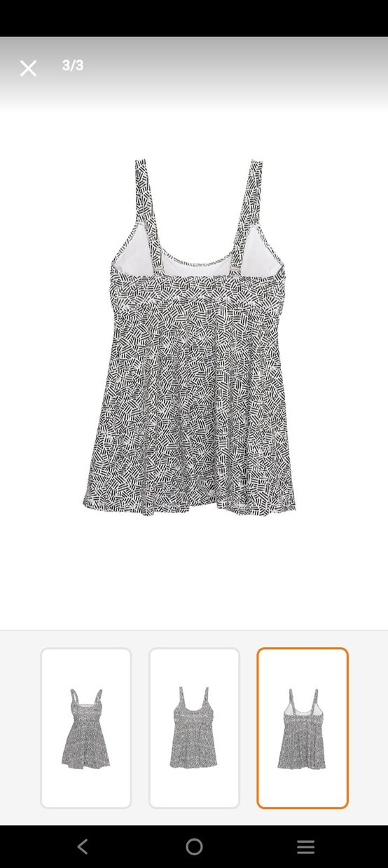 Zebra Desenli Mini Askılı hamile mayokini - Görsel 2