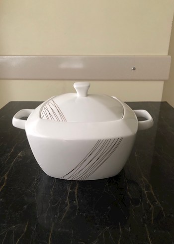Beyaz Kapaklı Seramik Güveç Tenceresi - Görsel 2