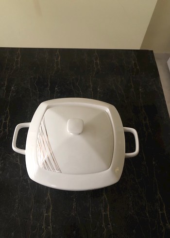 Beyaz Kapaklı Seramik Güveç Tenceresi - Görsel 4