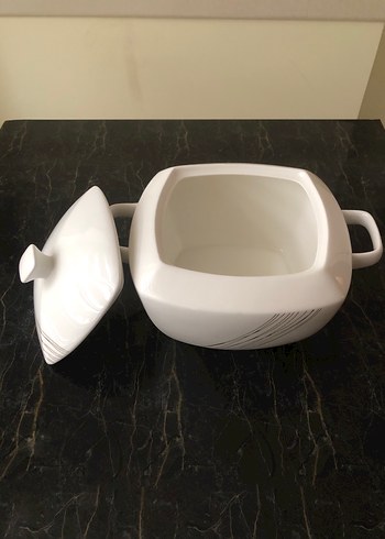 Beyaz Kapaklı Seramik Güveç Tenceresi - Görsel 7