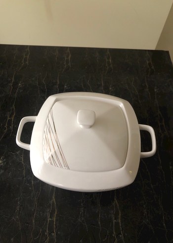 Beyaz Kapaklı Seramik Güveç Tenceresi - Görsel 5