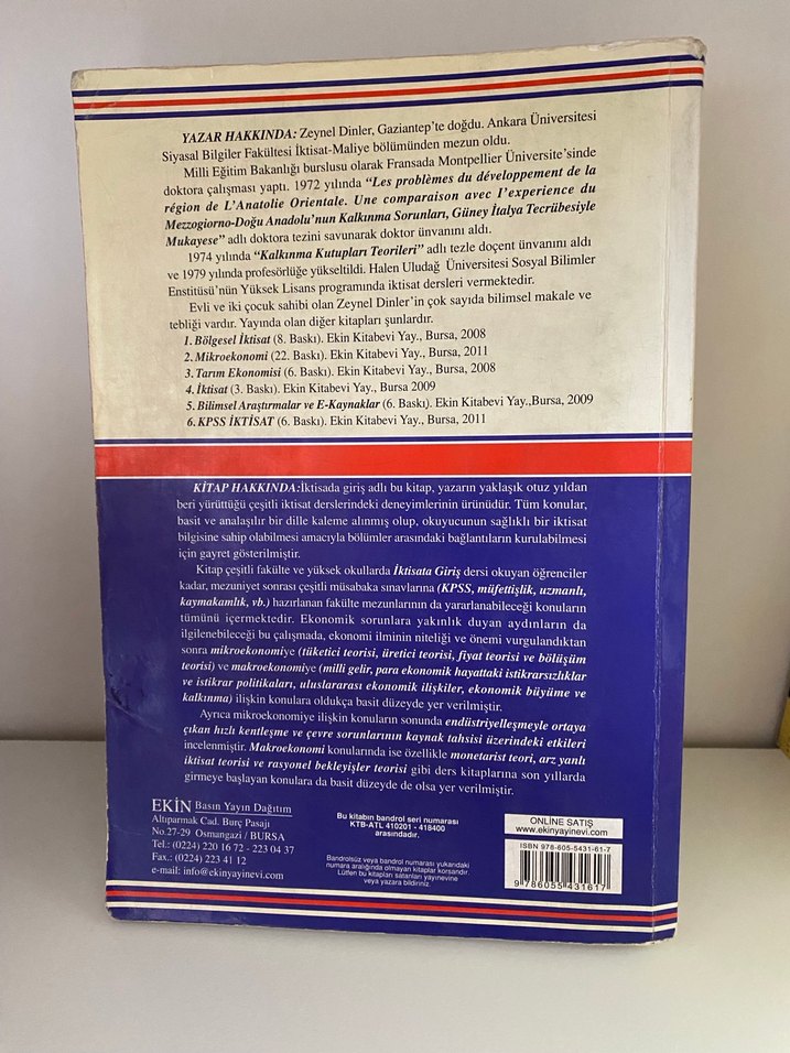 İktisada Giriş - Prof. Dr. Zeynel Dinler - Görsel 2