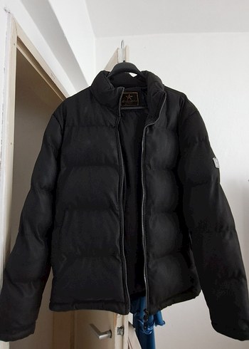 Erkek Siyah Fermuarlı Street Wear Mont