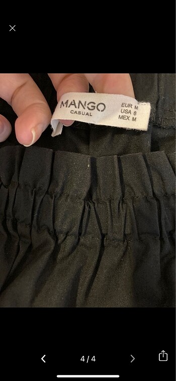 m Beden siyah Renk Mango elbise