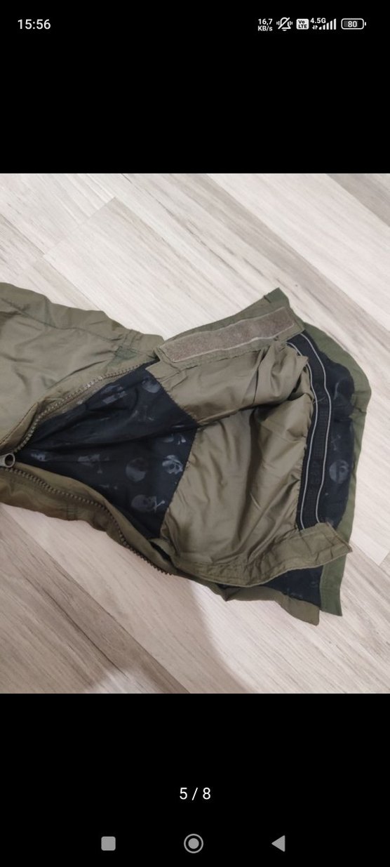 Erkek Kamuflaj Desenli Askılı Tulum - Görsel 5