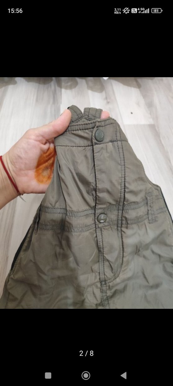 Erkek Kamuflaj Desenli Askılı Tulum - Görsel 2