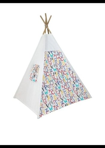 Çocuklar için Renkli Harf Desenli Oyun Çadırı - Görsel 2