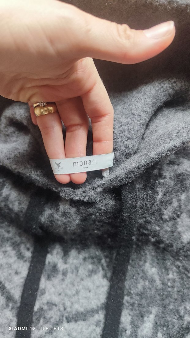 Gri Kapüşonlu Bağcıklı çocuk Kazak - Görsel 5