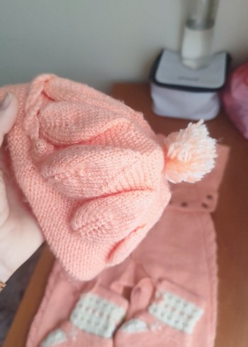 Nakışlı Pembe Kız bebek tulum takım - Görsel 11