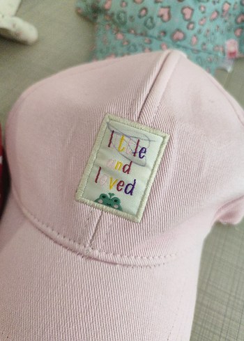 Çocuklar için Çok Renkli Düğmeli Pamuklu Şapka - Görsel 6