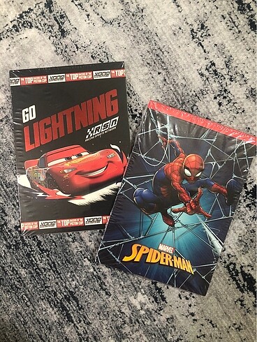 Lisanslı Defterler- Marvel Spiderman ve Disney Pixar Cars-SIFIR