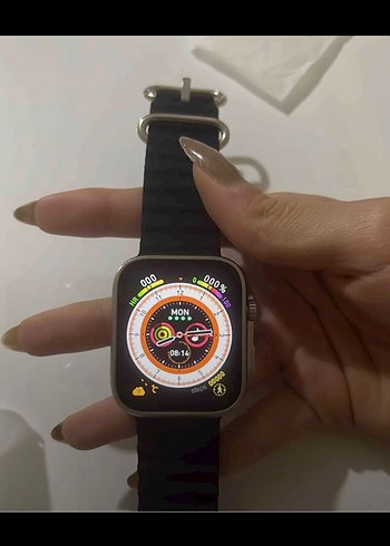 FOON Akıllı Saat 45mm Siyah Kilitli Kordon - Görsel 3