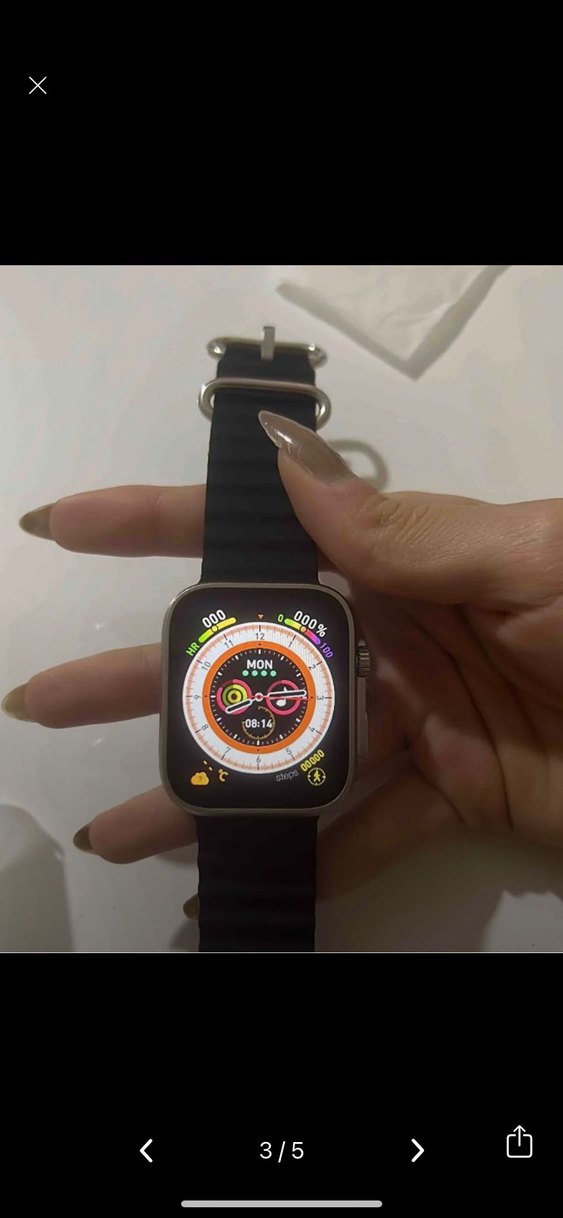 FOON Akıllı Saat 45mm Siyah Kilitli Kordon - Görsel 3