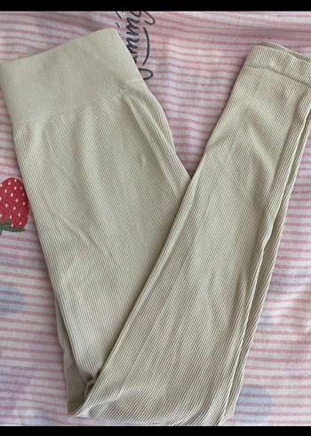 Bej Midi Kadın Spor Tayt - Görsel 2