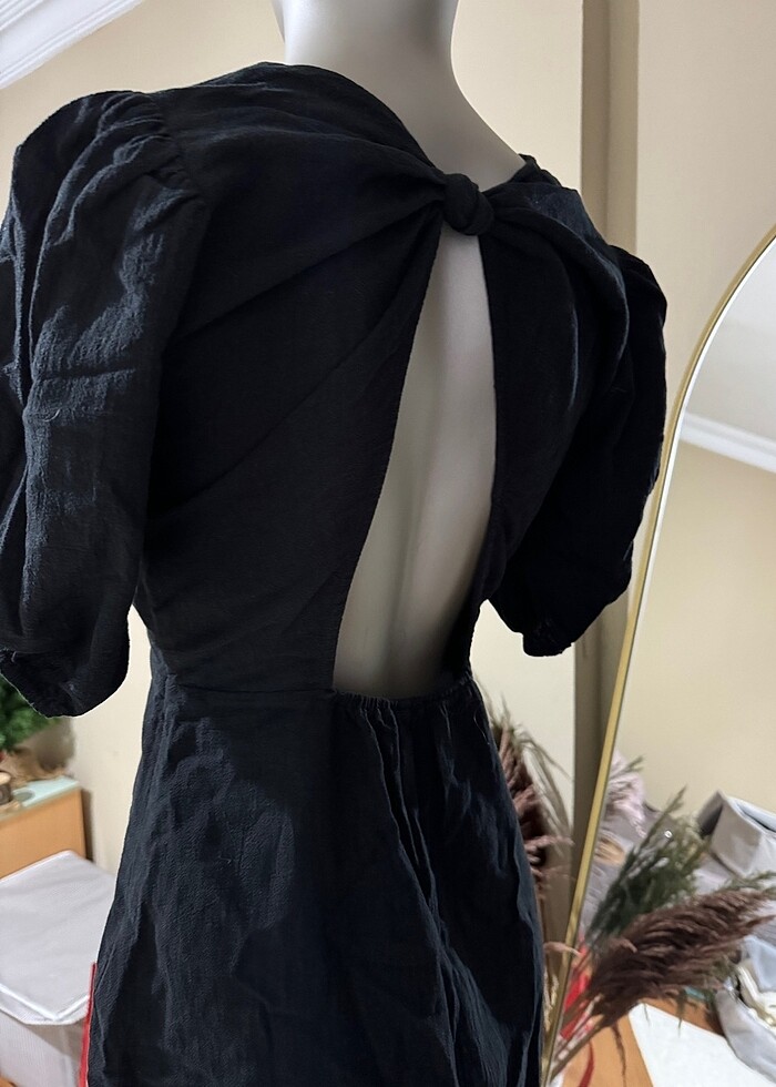 H&M siyah elbise - Görsel 4