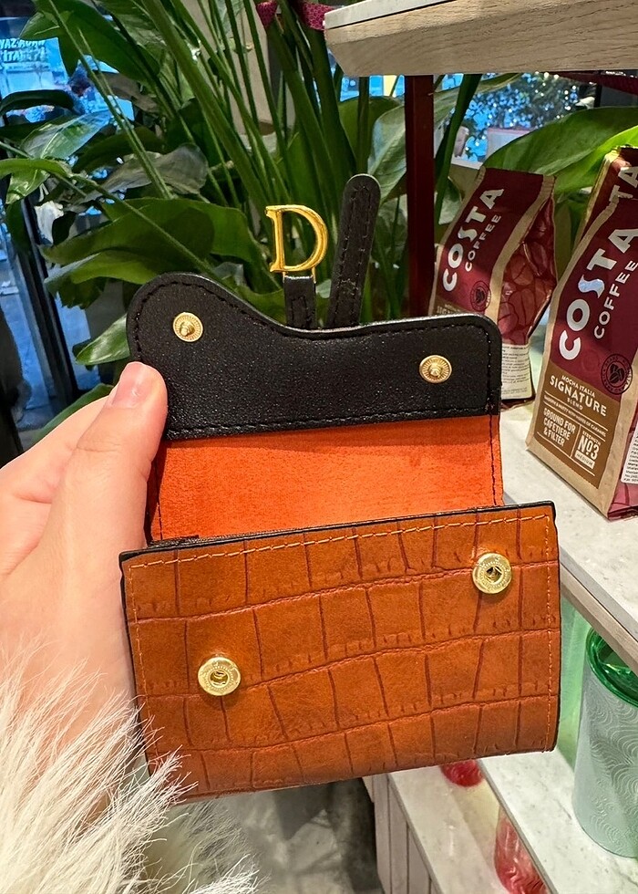 Dior kartlık cüzdan deri - Görsel 3