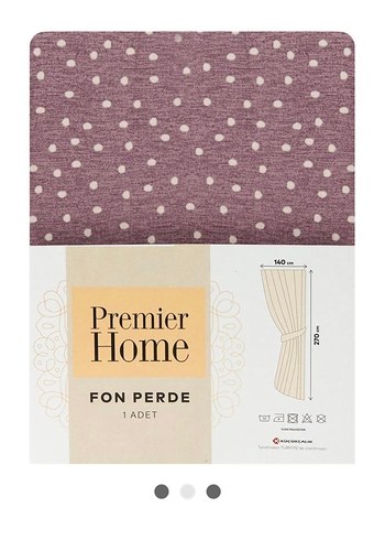 Lila desenli çocuk odası fon perde 2 kanat - Görsel 4