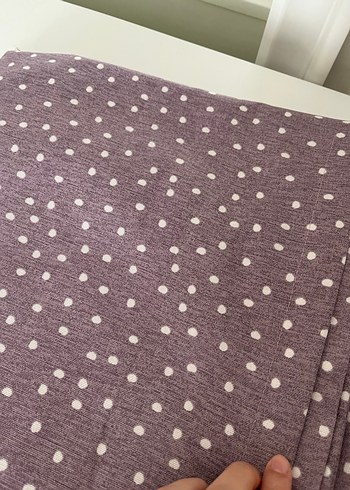 Lila desenli çocuk odası fon perde 2 kanat - Görsel 3