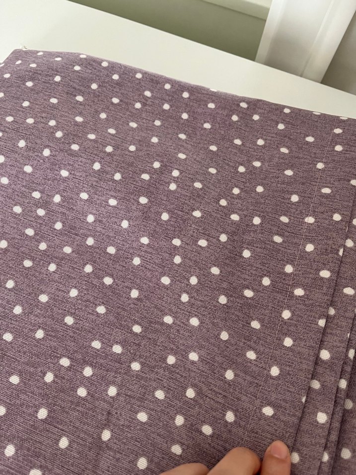 Lila desenli çocuk odası fon perde 2 kanat - Görsel 3