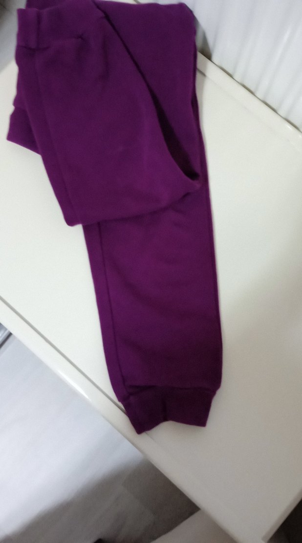 kız çocuk fermuarlı sweatshirt ve eşofman altı - Görsel 3