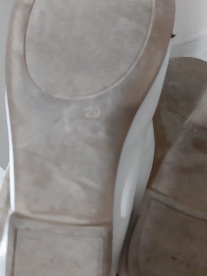 Beyaz Parlak Tokalı Kız Çocuk Babet - Görsel 5