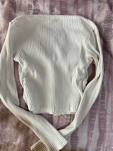 s Beden beyaz Renk Bluz crop