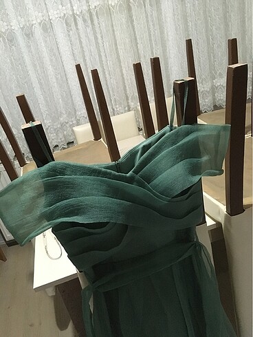 xs Beden yeşil Renk Abiye elbise