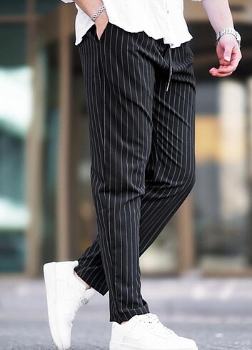 Yazlık çizgili model erkek pantolon
