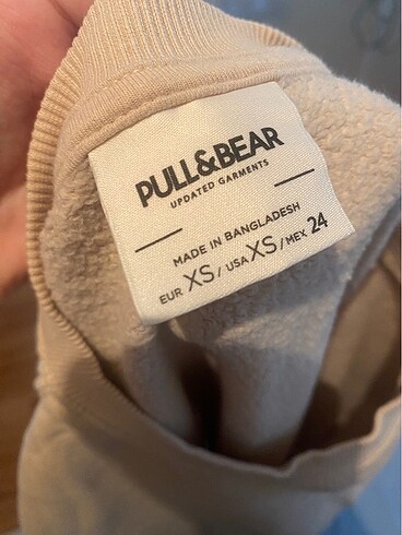 xs Beden camel Renk Sweatshirt Pull&Bear