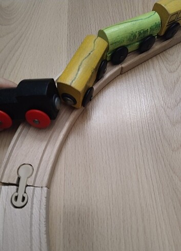 Ikea Ahşap tren yolu seti
