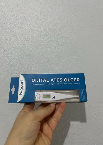 b-good Dijital Ateş Ölçer Gri - Görsel 2