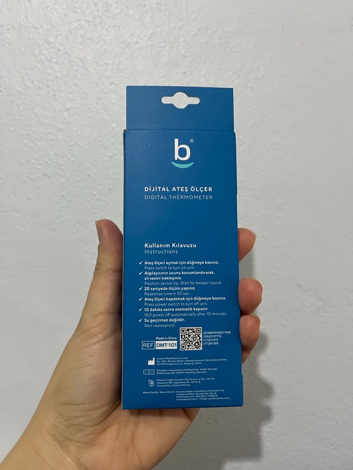 b-good Dijital Ateş Ölçer Gri - Görsel 3