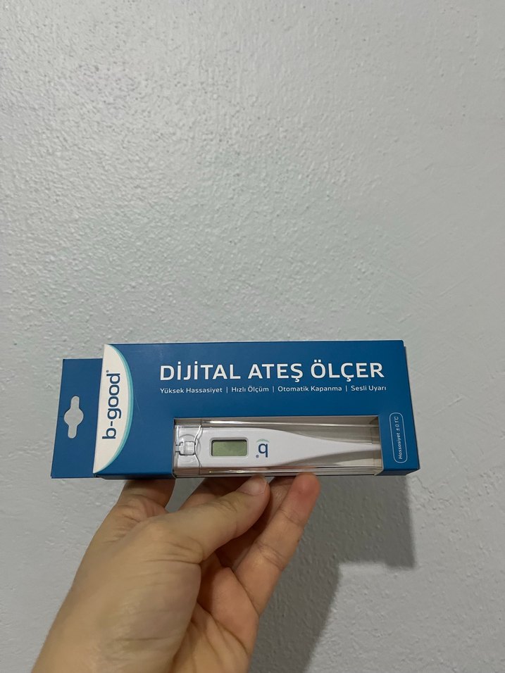 b-good Dijital Ateş Ölçer Gri - Görsel 2