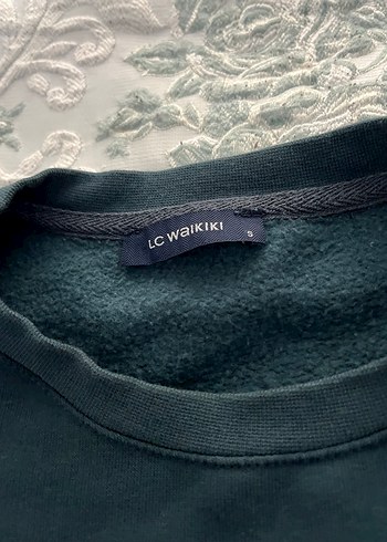 Koyu yeşil erkek  Uzun Kollu Sweatshirt - Görsel 3