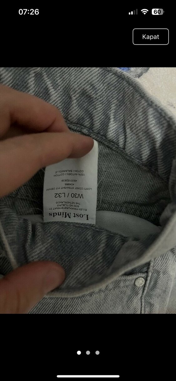 Gri erkek pantolon - Görsel 2