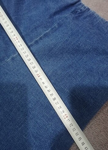 42 Beden mavi Renk Kot likralı yuksek bell pantolon 42,44 nr