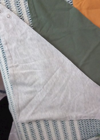 Çok Renkli Üçgen Bebek Önlükleri 5 adet - Görsel 4