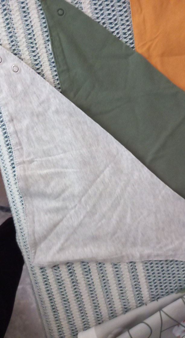 Çok Renkli Üçgen Bebek Önlükleri 5 adet - Görsel 4